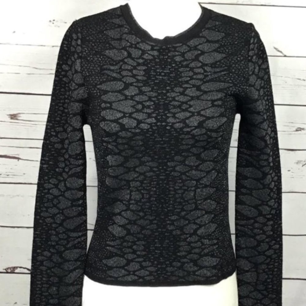 NWT Zara Knit Snake Print Top